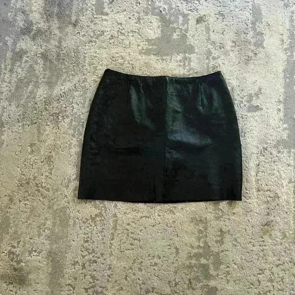 Vintage Bagatelle Leather skirt Size 10 - Picture 4 of 4